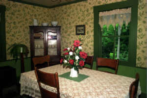 The formal dining room.