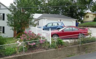 Off-street parking at the Dauphine Hotel